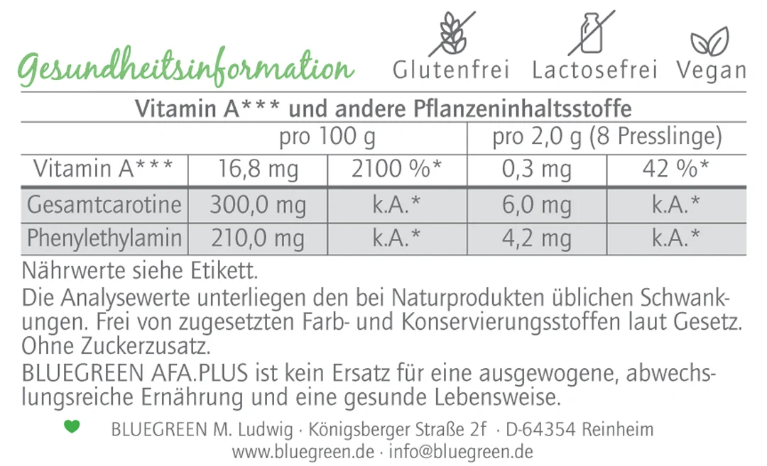 AFA Algen Plus - Presslinge (120 / 360 Stk.) – Bild 5