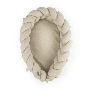 Babynest & Bettschlange 2in1 Bouclé – mitwachsend