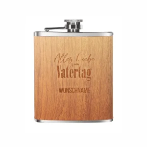 Personalisierter Flachmann mit Gravur - Vatertag