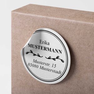 Personalisierte Adressaufkleber - 24 Stück mit Name und Adresse - Äste