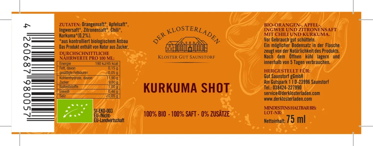 Shots Probierset - BIO - (Ingwer / Kurkuma / Matcha-Shot) – Bild 7