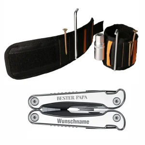 Personalisierbares Multitool & Magnetarmband - Bester Papa