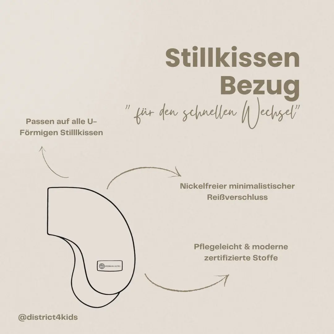 Stillkissen-Ersatzbezug Cord – U-Form – Bild 4