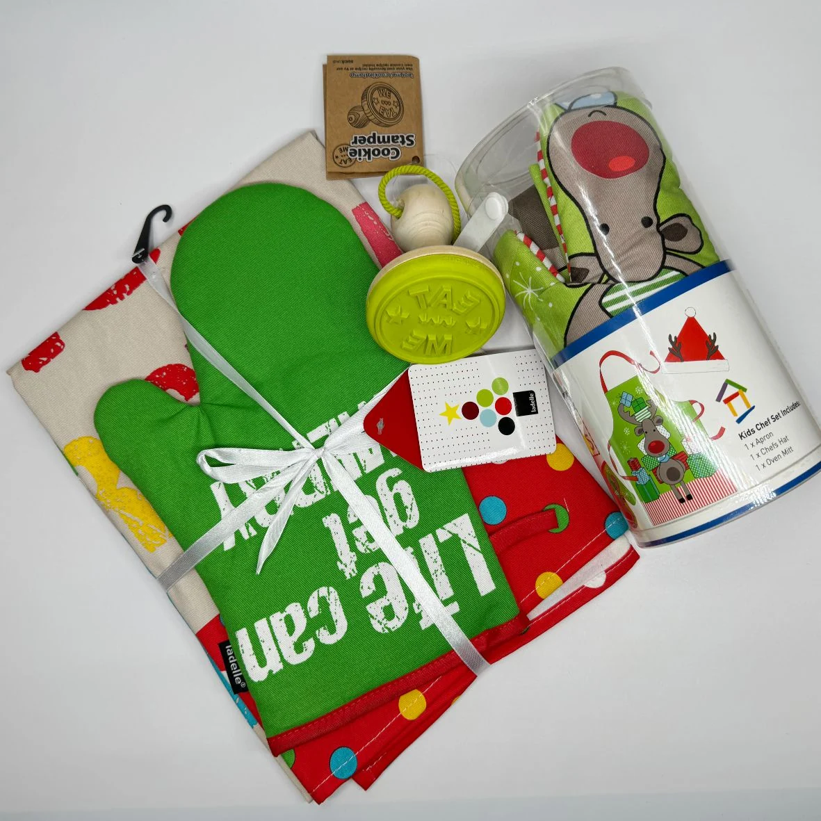 Weihnachtszauber in der Küche SET - Küchenschürze, Keksstempel – Bild 3