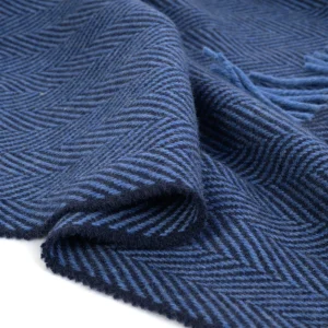 Merino-Kaschmirdecke "Midnight River"