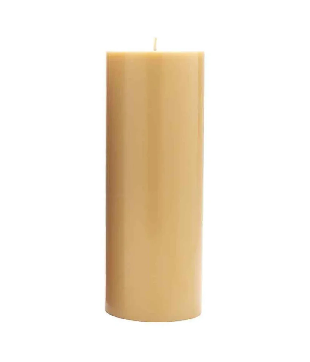 Stumpenkerze Gelb