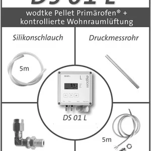 Differenzdruck-Controller DS-01 L Comfort-Paket Lüftung + Pellet Primärofen