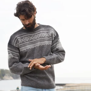 Strickpullover „Marius“ - Mørk grå